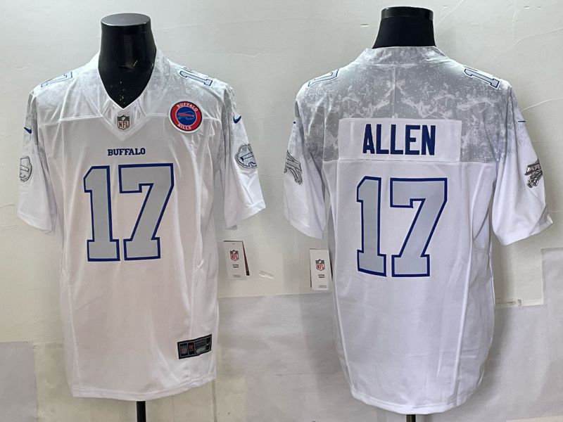Men Buffalo Bills #17 Josh Allen Nike White 2025 Rivalries Collection Limited NFL Jersey 03->buffalo bills->NFL Jersey